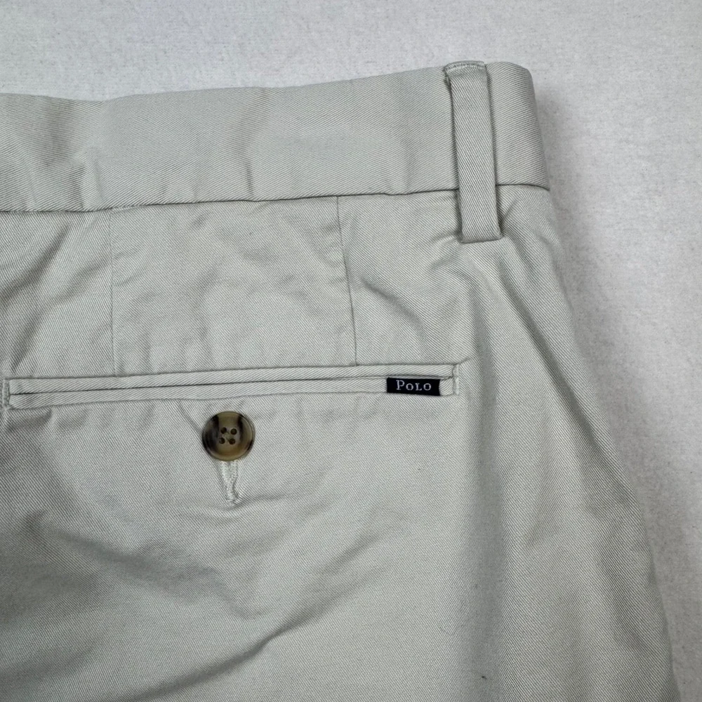 Polo Ralph Lauren Men Shorts 32 Stretch Classic Fit Chino Khaki Flat Front‎ 9